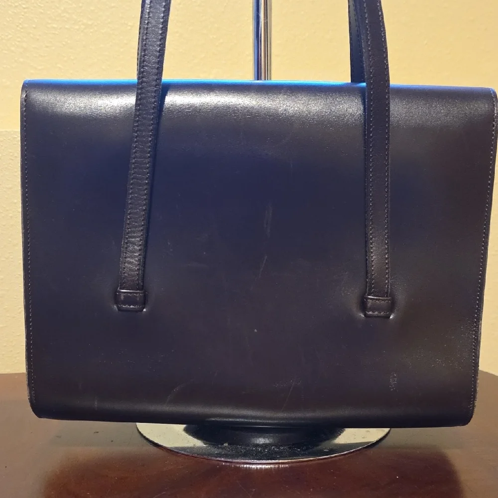 Dior Vintage Brown Leather Satchel